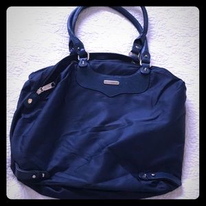Rebecca Minkoff navy nylon shoulder bag